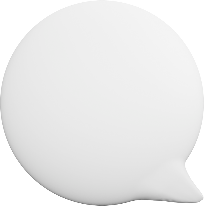 Talking Bubble Chat 3D Illustration